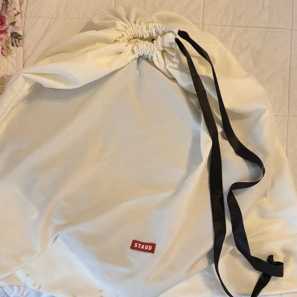 RARE FIND: STAUD leather trim woven purse - Picture 7 of 10